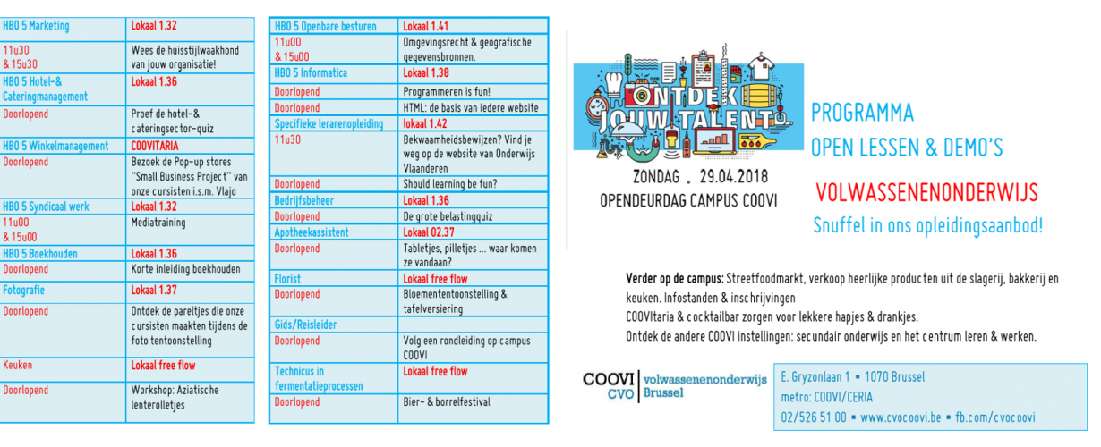 Opencampusdag graduaten campus Coovi