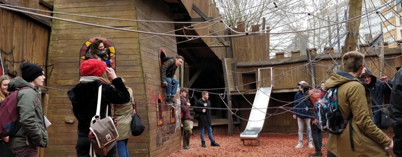 Studenten landschaps- en tuinarchitectuur