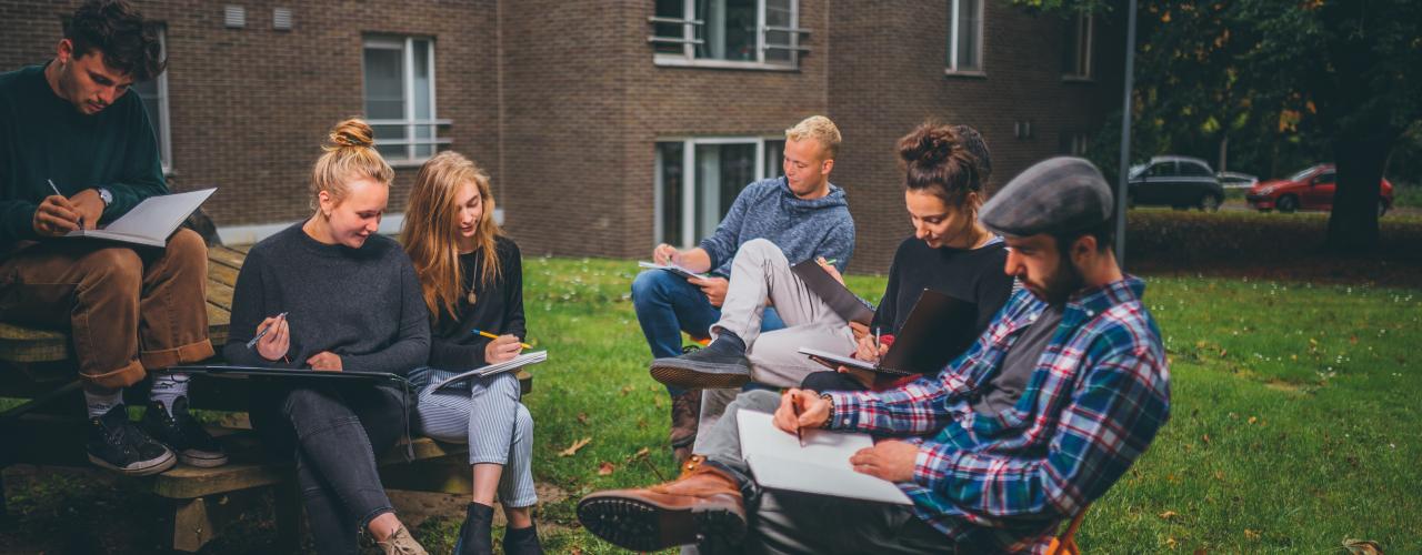 Studenten landschaps- en tuinarchitectuur EhB