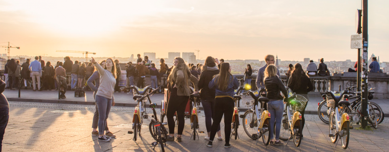 studenten Brik in Brussel