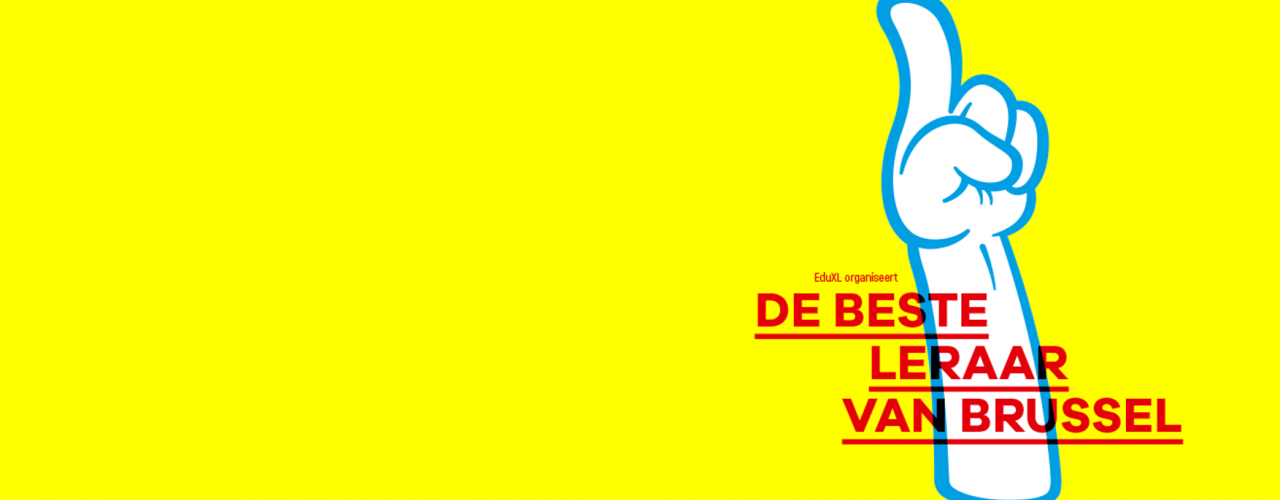 logo beste leraar van brussel