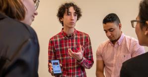 Studenten presenteren