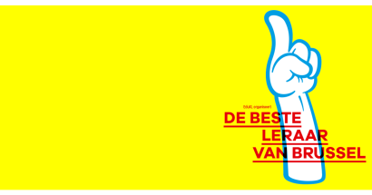 logo beste leraar van brussel