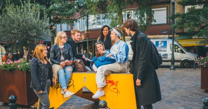 Studenten bloemenhofplein