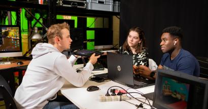 studenten multimedia en creatieve technologie