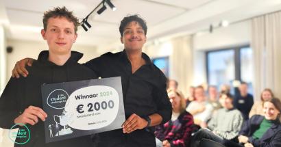 Student landschaps- en tuinarchitectuur in winnende team