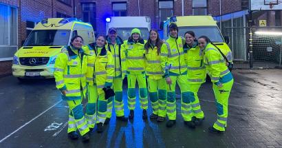 Studenten Verpleegkunde Erasmushogeschool versterken hulpverlening tijdens carnaval Halle