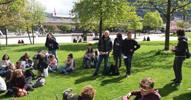 Studenten landschaps- en tuinarchitectuur Erasmushogeschool Brussel