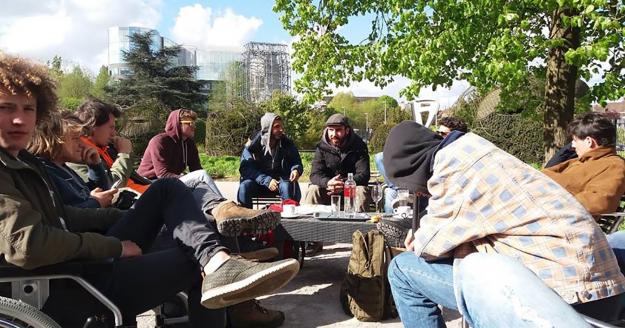 Studenten landschaps- en tuinarchitectuur Erasmushogeschool Brussel