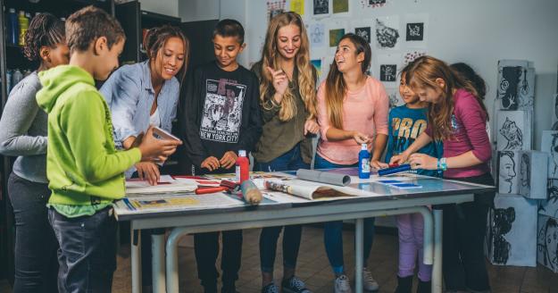 studenten in de klas