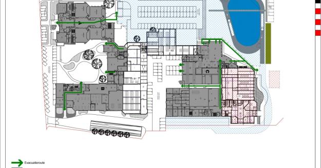 evacuatieschema campus kaai maart 2023