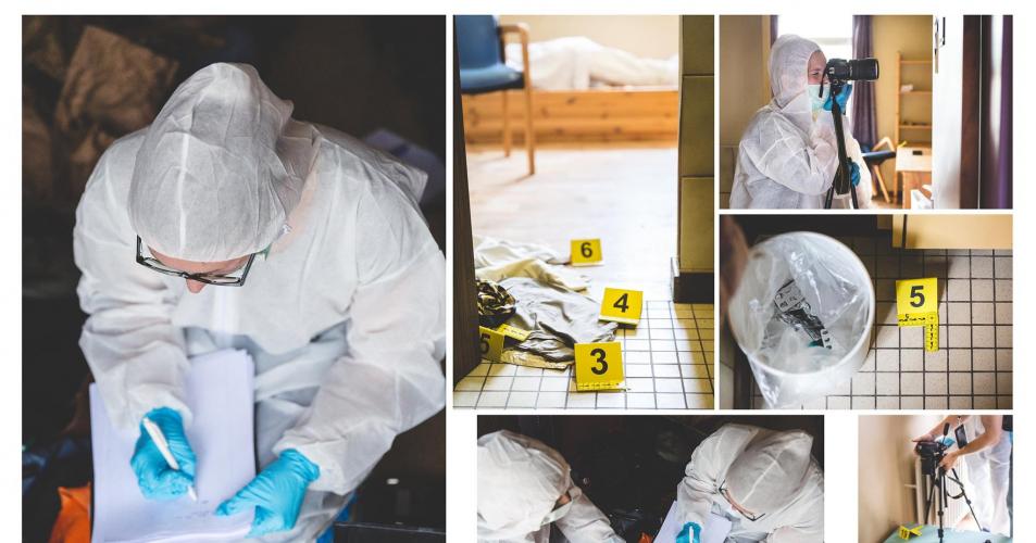 Studenten forensisch onderzoek