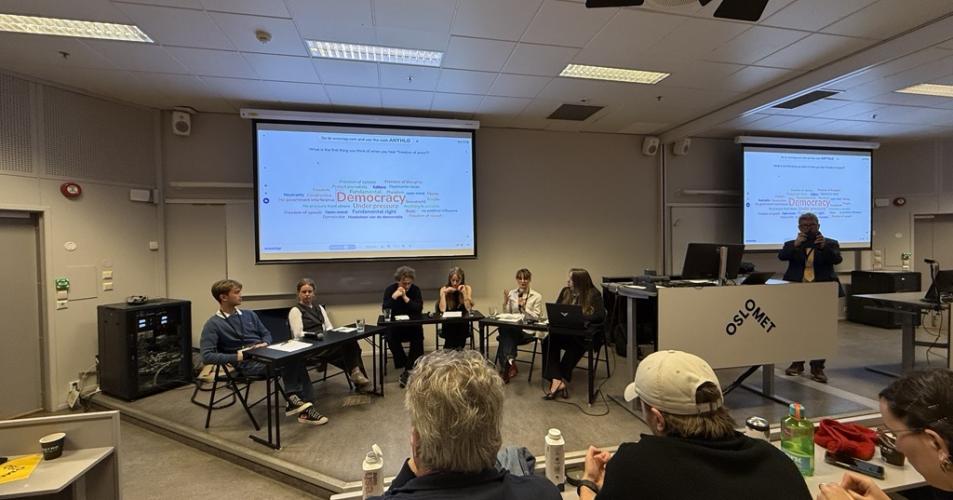 Debat met de Noorse studenten